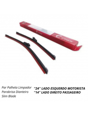 PALHETA LIMPADOR PARABRISA DIANTEIRO SLIM BLADE CINOY..