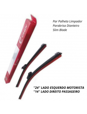 PALHETA LIMPADOR PARABRISA DIANTEIRO SLIM BLADE CINOY