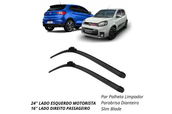 PALHETA LIMPADOR PARABRISA DIANTEIRO SLIM BLADE CINOY