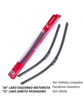 PALHETA LIMPADOR PARABRISA DIANTEIRO SLIM BLADE CINOY