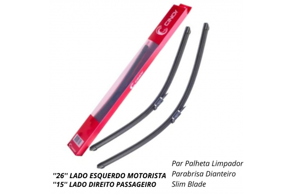 PALHETA LIMPADOR PARABRISA DIANTEIRO SLIM BLADE CINOY