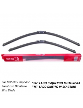 PALHETA LIMPADOR PARABRISA DIANTEIRO SLIM BLADE CINOY