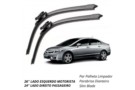 PALHETA LIMPADOR PARABRISA DIANTEIRO SLIM BLADE CINOY