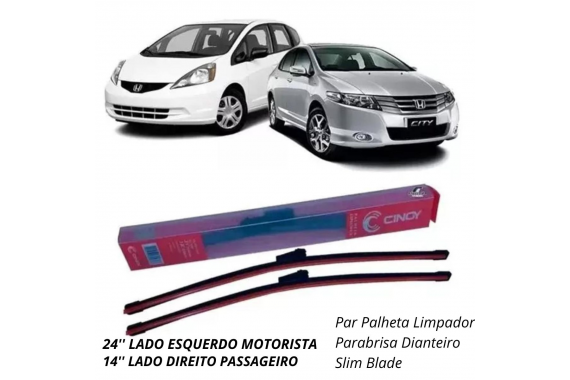 PALHETA LIMPADOR PARABRISA DIANTEIRO SLIM BLADE CINOY