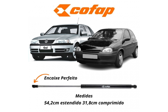 AMORTECEDOR TAMPA TRASEIRA COFAP VW GOL G3 G4 1999 A 2008 GM CORSA HATCH ATÉ 2001