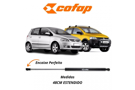 AMORTECEDOR TAMPA TRASEIRA COFAP VW CROSSFOX PÓS 2005 FOX 2003 A 2010 C/ S/ LIMPADOR