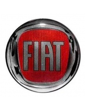 Emblema Calota Resinado Fiat Vermelho 48mm New Kar
