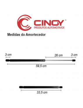 AMORTECEDOR TAMPA TRASEIRA CINOY RENAULT SCENIC 1999 A 2010