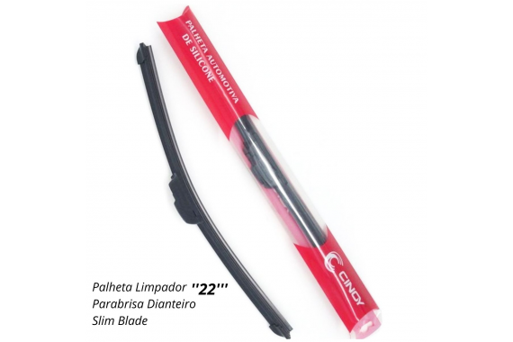 PALHETA LIMPADOR PARABRISA DIANTEIRO SLIM BLADE CINOY