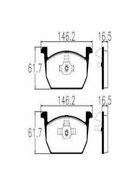 Jogo Pastilha Freio Dianteira Vw Nivus Polo Tcross Virtus 1.0 12v..