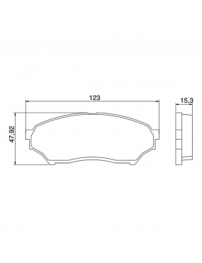 Kit Pastilha Freio Dianteira Ecopads Mitsubishi Pajero 1998 a 2015 