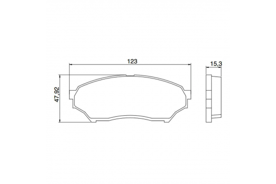 Kit Pastilha Freio Dianteira Ecopads Mitsubishi Pajero 1998 a 2015 