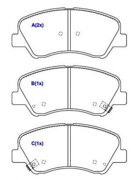 Pastilha Freio Dianteira Hyundai Elantra HB20 HB20S HB20X I30 Santa Fe Veloster Kia Cerato