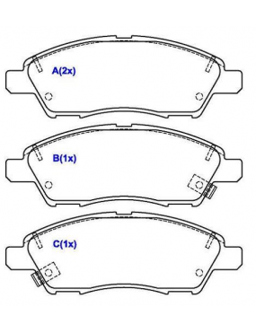 Pastilha Freio Dianteira Nissan March Versa Flex 2011 a 2020 