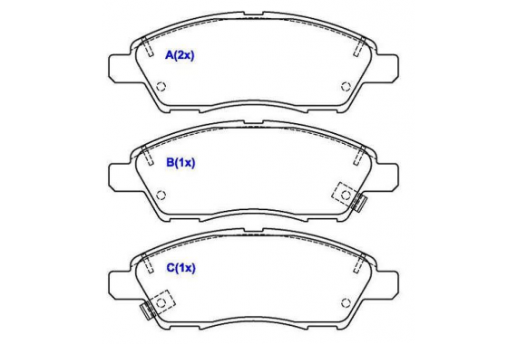 Pastilha Freio Dianteira Nissan March Versa Flex 2011 a 2020 