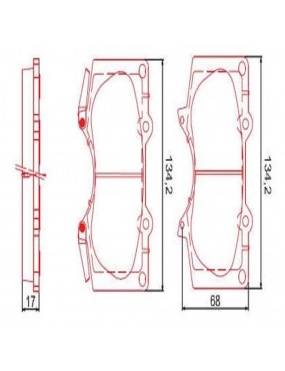 Pastilha Freio Dianteira Cerâmica Mitsubishi Pajero Full Toyota Hilux Land Cruiser Prado..