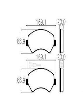 JG PASTILHA FREIO DIANTEIRA SISTEMA BREMBO ECOPADS..