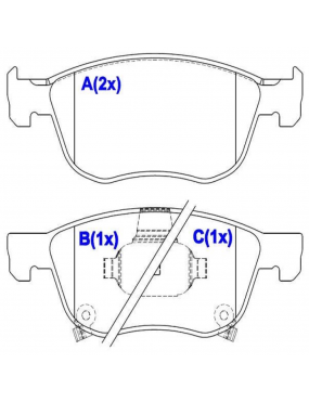 Pastilha Freio Dianteira Honda New Civic 1.5 2.0 16v 2016 a 2021 Hrv 1.5 1.8 16v 2018 a 2021