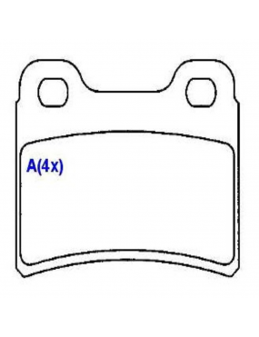 Pastilha Freio Traseira Volkswagen Gol Logus Parati Pointer Ford Escort Xr3 Verona 2.0 ..