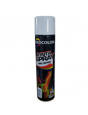 Spray Tinta Branco Brilhante 400ml Radcolor..