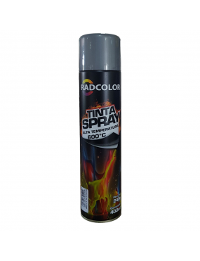 Spray Tinta Aluminio Alta Temperatura 400ml Radcolor