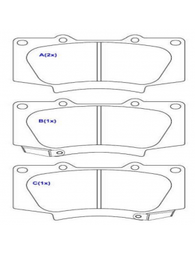 Pastilha Freio Dianteira Toyota Hilux SW4 SRX 2.8 4.0 pós 2016..