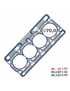 Junta Cabecote Metal Nissan March Peugeot 206 1.0 16v D4D Renault Clio Kangoo Logan Sandero Twingo 1.0 16v D4D..