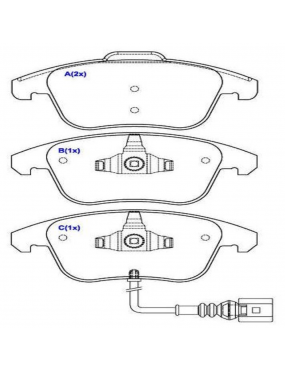 Pastilha Freio Dianteira Vw Jetta Passat Tiguan Tsi Audi Q3 ..