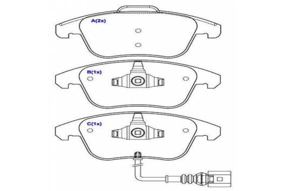 Pastilha Freio Dianteira Vw Jetta Passat Tiguan Tsi Audi Q3 