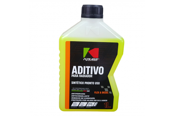 Aditivo Radiador Sintetico Pronto Uso Amarelo 1 Litro Koube