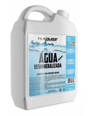 Água Desmineralizada Premium Sistema de Arrefecimento Alto Grau Pureza  Koube - 3 Litros..