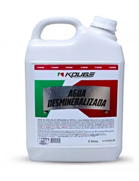 Água Desmineralizada Premium Sistema de Arrefecimento Alto Grau Pureza  Koube - 3 Litros