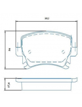 Pastilha Freio Traseira Cerâmica Vw Eos Golf Jetta New Beetle Passat Saveiro Tiguan Audi A3 A4 A6 RS3 S3 TT