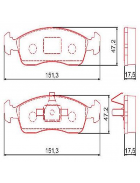 Pastilha Freio Dianteira Cerâmica Fiat Argo Grand Siena Mobi Palio Uno Citroen C3 Peugeot 208