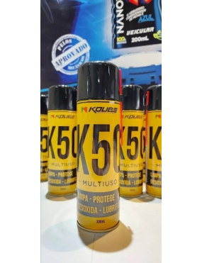 Spray Oleo Desengripante K50 300ml Com Valvula 360 Graus Koube