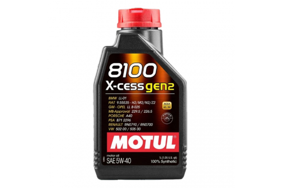 Oleo Motor 5w40 1 Lt Sintetico 8100 X Cess Gen2 Motul