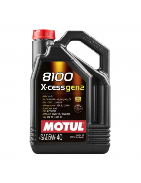 Oleo Motor 5w40 4 Lt Sintetico 8100 X Cess Gen2 Motul..