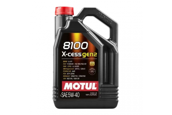 Oleo Motor 5w40 4 Lt Sintetico 8100 X Cess Gen2 Motul