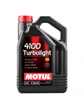 Oleo Motor 10w40 4 Lt Semi Sintetico 4100 Turbolight Motul