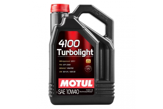 Oleo Motor 10w40 4 Lt Semi Sintetico 4100 Turbolight Motul