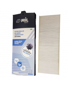 Filtro Ar Cabine Aromatizado Antiviral Filtros Mil