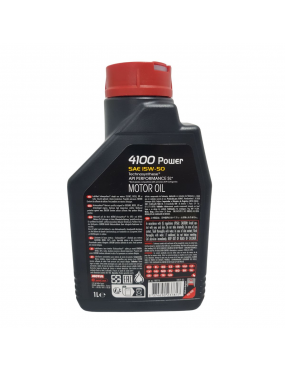 Oleo Motor 15w50 1 Lt Sintetico 4100 Power Motul