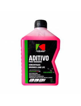 Aditivo Radiador Organico Concentrado Long Life Rosa 1 Litro 100.000km Ou 5 Anos Koube