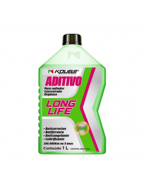 Aditivo Radiador Organico Concentrado Long Life Verde 1 Litro 100.000km Ou 5 Anos Koube