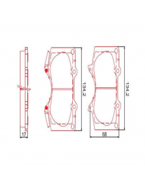 Jogo Pastilha Freio Dianteira Hilux - HQ2244A I Bendix..
