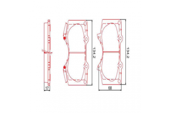 Jogo Pastilha Freio Dianteira Hilux - HQ2244A I Bendix