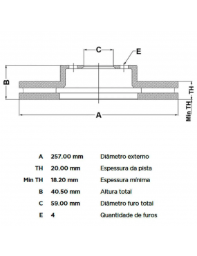 PAR DISCO FREIO HF30