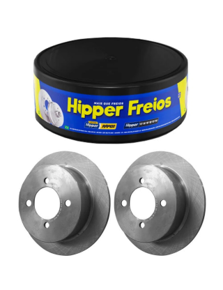 PAR DE DISCOS FREIO DIANTEIRO SÓLIDO HIPPER FREIOS - HF01..