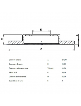 PAR DISCO FREIO HF01