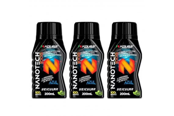 KIT 3 CONDICIONADOR METAL NANOTECH 200ML KOUBE